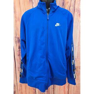 Nike‎ Mens Blue Track Jacket With "Just Do It" Sleeve Large